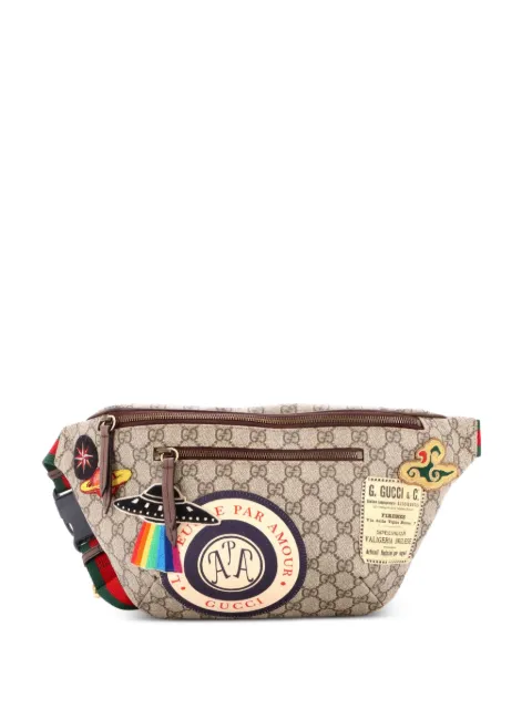 Gucci Pre-Owned Courrier Zip GG Coated Canvas with Applique belt bag Brown V7HO3TU7V64IXO6Q