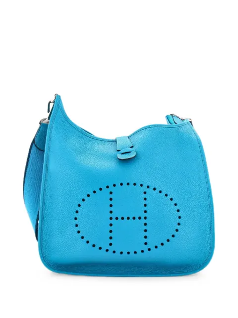 Hermès Pre-Owned Evelyne Bag Gen III Clemence GM crossbody bag Blue HACPKBYZ1CROIWKC