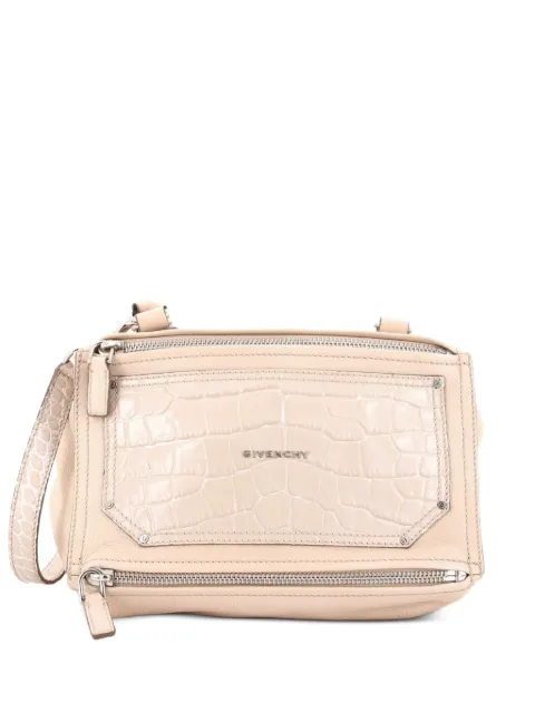 Givenchy Pre-Owned Pandora Bag Leather with Crocodile Embossed Detail Medium satchel Neutrals F9JLR2JOSH7Q8VYM