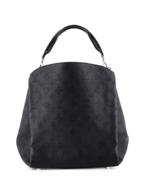 Louis Vuitton Pre-Owned Babylone Handbag Mahina Leather PM hobo bag Black PRUBD4WQGH00QK41