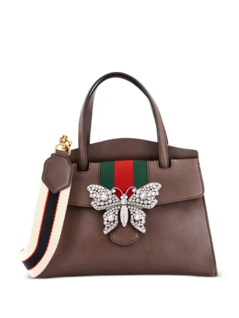 Gucci Pre-Owned Totem Top Handle Bag Leather Medium tote bag Brown AZLBZL9NZIFRBJ55