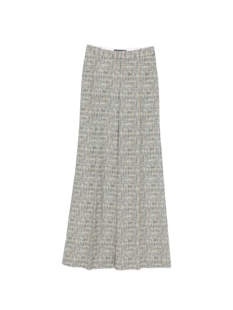 Ermanno Scervino herringbone-pattern palazzo pants Grey D496P301WEK