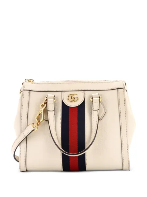 Gucci Pre-Owned Ophidia Top Handle Tote Leather Small satchel Neutrals 8LQ8OYV4E59GN2HS