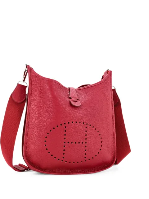 Hermès Pre-Owned Evelyne Bag Gen III Clemence PM crossbody bag Red 7NIBF0CEMNP3KA5Y