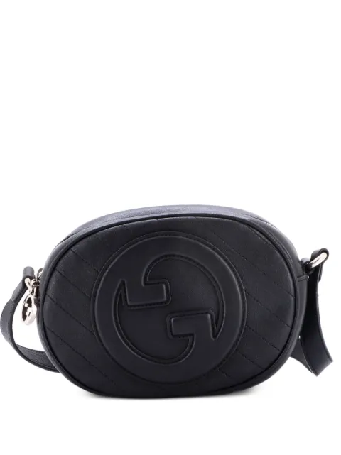 Gucci Pre-Owned Blondie NM Round Camera Bag Diagonal Quilted Leather crossbody bag Black 6WDLP2FAIEGZWRPY