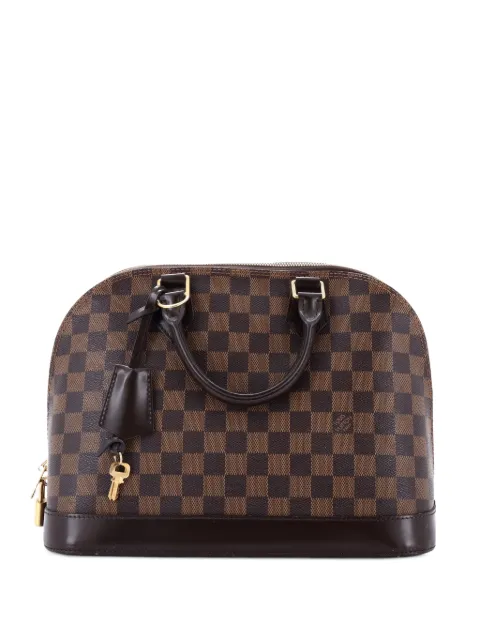 Louis Vuitton Pre-Owned Alma Handbag Damier PM satchel Brown NDFN9DTAX2NDL8G4