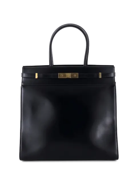 Saint Laurent Pre-Owned Manhattan Leather North South tote bag Black 4SKQQ7KP7ZF0LEWL