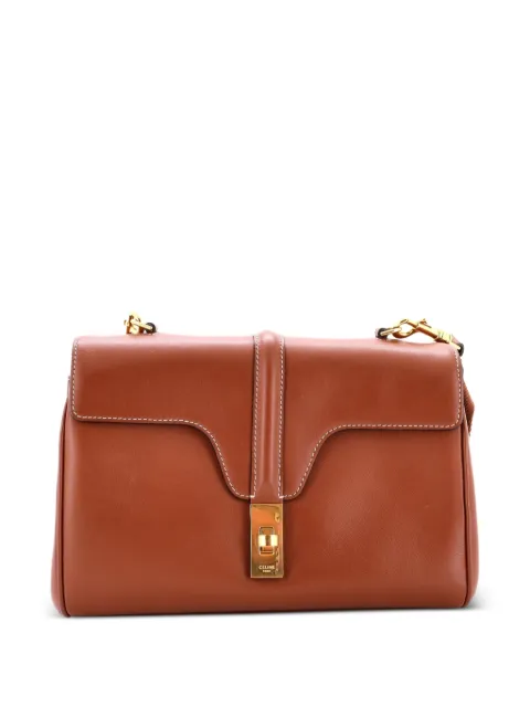 Celine Pre-Owned Soft 16 Bag Smooth Calfskin Teen shoulder bag Brown 3GRIOC7UXJA343ML