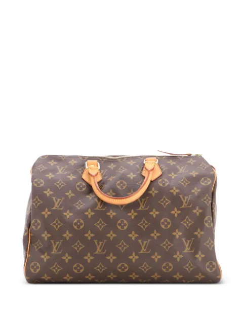Louis Vuitton Pre-Owned Speedy Handbag Monogram Canvas 35 satchel Brown 2LYEIAK2MOIP8TBE