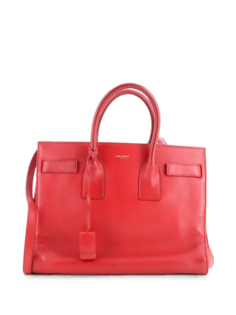 Saint Laurent Pre-Owned Sac de Jour Bag Leather Small satchel Red 30ZO3GQ6GTYOE6WB