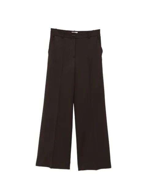 P.A.R.O.S.H. pressed-crease wide-leg trousers Brown LILIUXY26D231491
