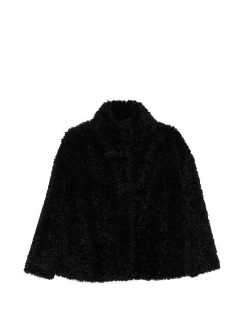Herno faux-fur high-neck coat Black GC000608D12421