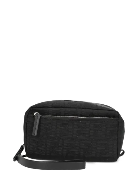 FENDI FF motif wash bag Black 8N0216