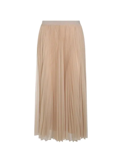 Fabiana Filippi pleated tulle midi skirt Neutrals GND216F426M2640157