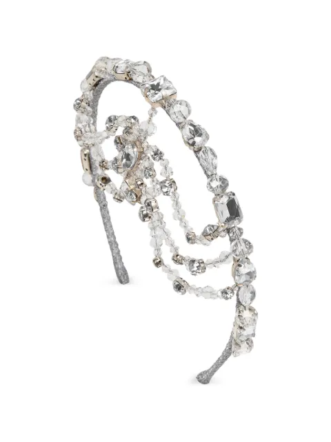 Jennifer Behr Ameerha crystal-embellished headpiece Silver 50MB8