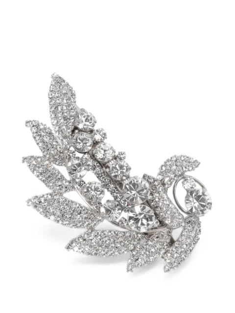 Jennifer Behr Elvie crystal-embellished brooch Silver 50SC9