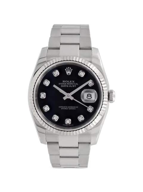 Rolex Datejust diamond 36mm watch Black 116234
