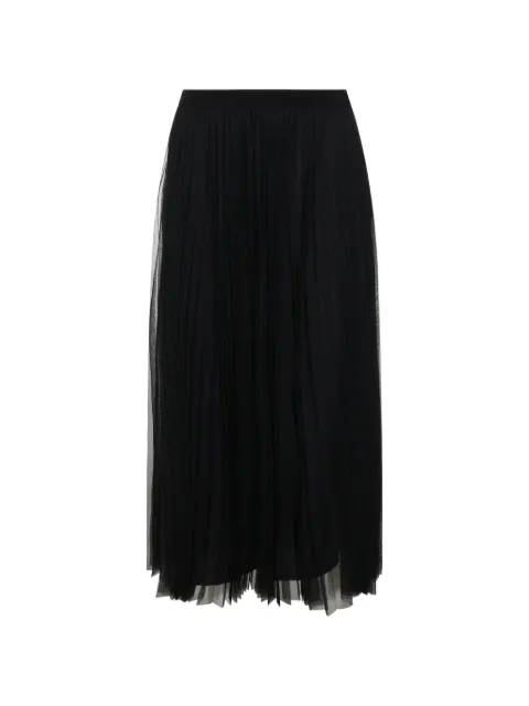 Fabiana Filippi pleated tulle midi skirt Black GND216F426M264825