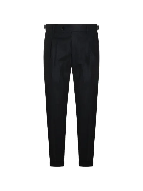 Berwich pressed-crease pleated trousers Grey RETROLONGVB1504ANTRACITE