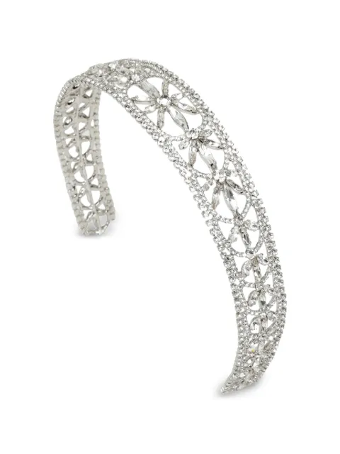 Jennifer Behr Epoch crystal-embellished headband Silver 50BC11