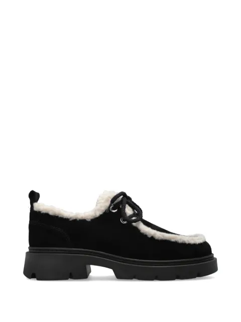 Inuikii Mocabee Curly shearling-trim ballet flats Black 10150030011