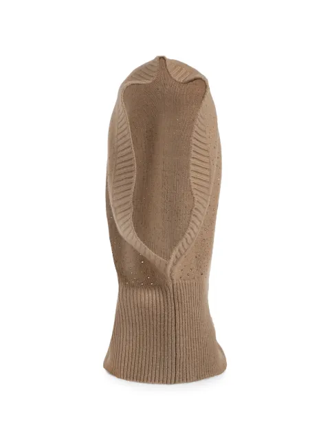 Max Mara crystal-embellished balaclava Neutrals MXAJUNIOR2624576112