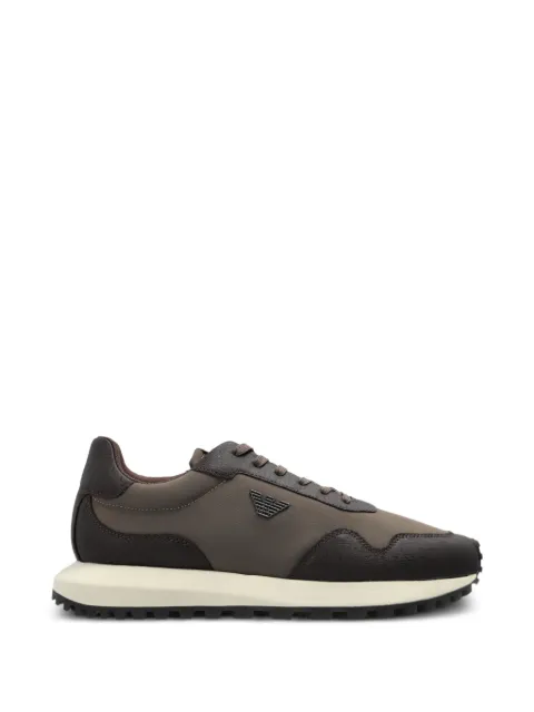 Emporio Armani logo-plaque sneakers Brown EM003738AF19532
