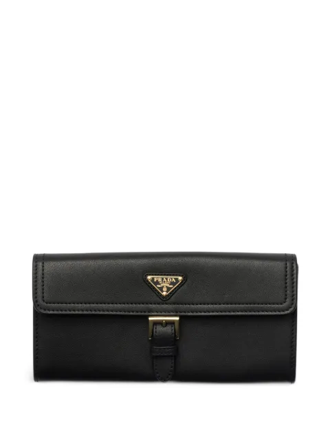 Prada large nappa-leather wallet Black 1MH0592G6Y