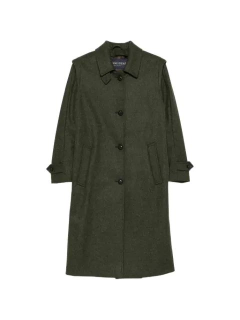 SCHNEIDERS button-up wool coat Green SH5004360