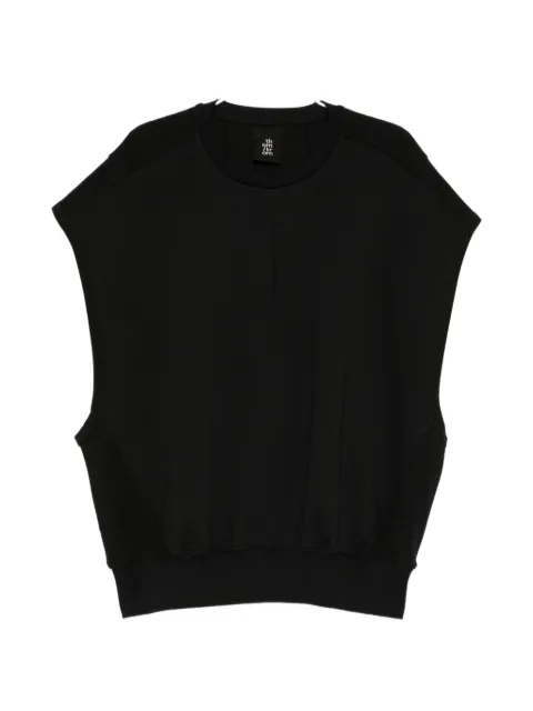 Thom Krom sleeveless panelled sweatshirt Black MS191BK