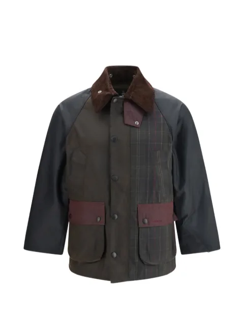 Barbour patchwork oversized Bedale waxed jacket Brown MWX2500OL71