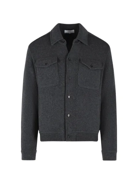 Lardini knitted button-up jacket Grey ACLJM97CN65007A