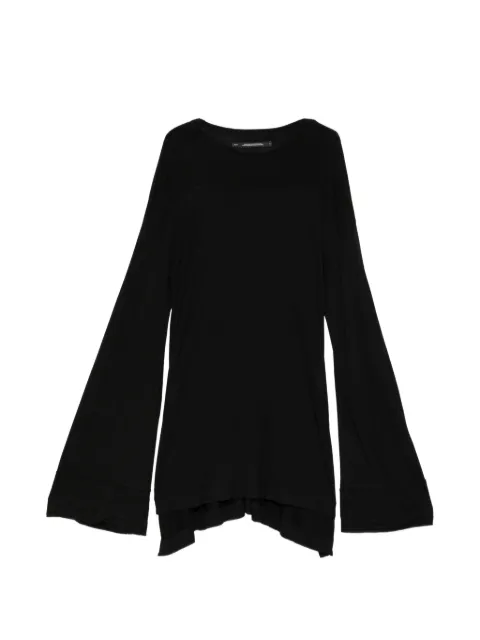 Julius draped long-sleeve T-shirt Black 957CUM12BK