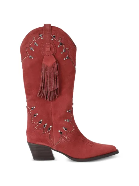 Kurt Geiger London Oxford western tassel boots Red 5858354209