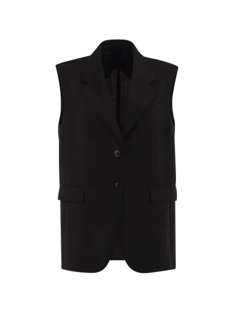 Max Mara sleeveless wool jacket Black 2626286011600