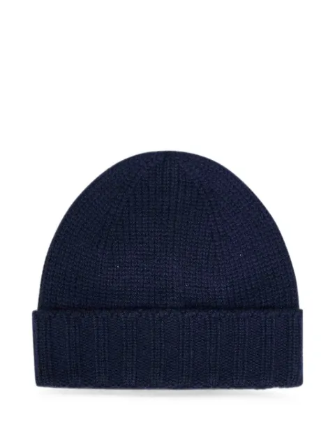 D4.0 ribbed-knit wool beanie hat Blue 101861552