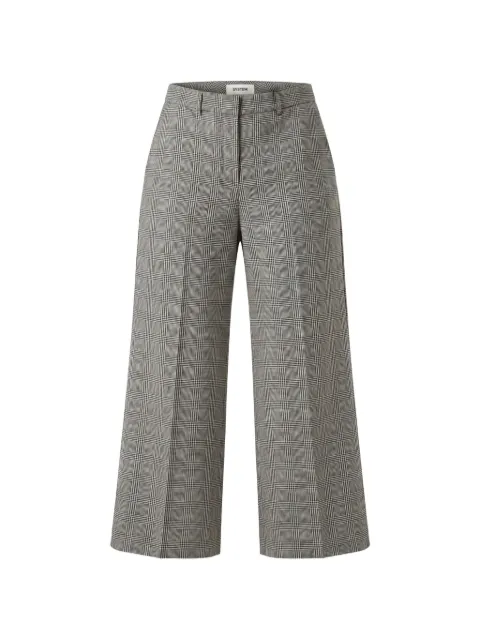 Seductive Shiloh Prince of Wales check trousers Grey 0950906719