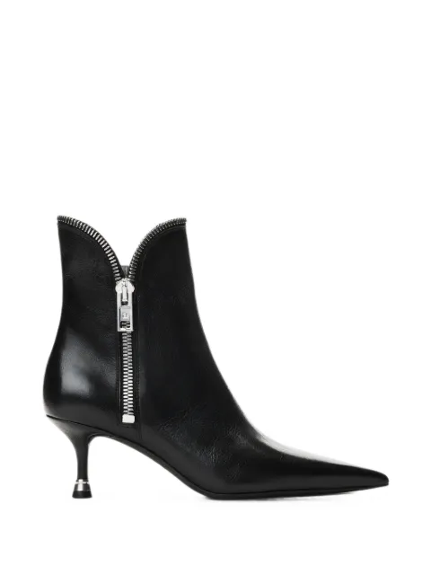Alexander Wang Akilia zip-detail leather ankle boots Black 30426B007