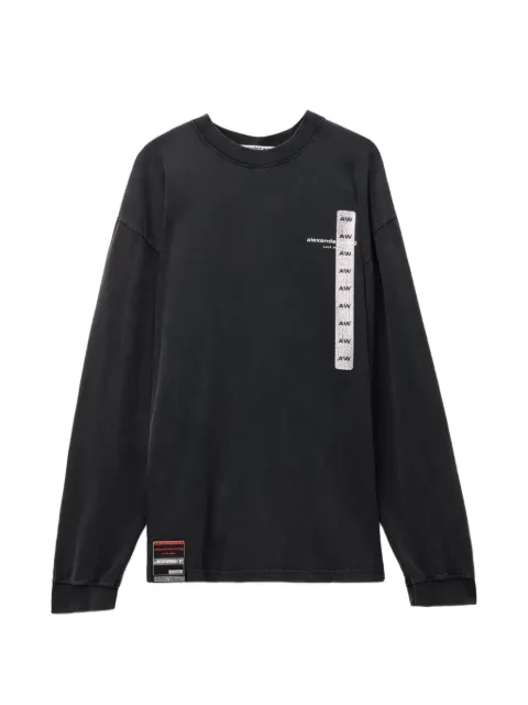 Alexander Wang graphic long-sleeve T-shirt Black UCC4261938