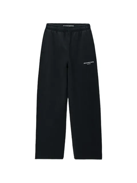 Alexander Wang logo-print mid-rise oversized sweatpants Black UCC4264452