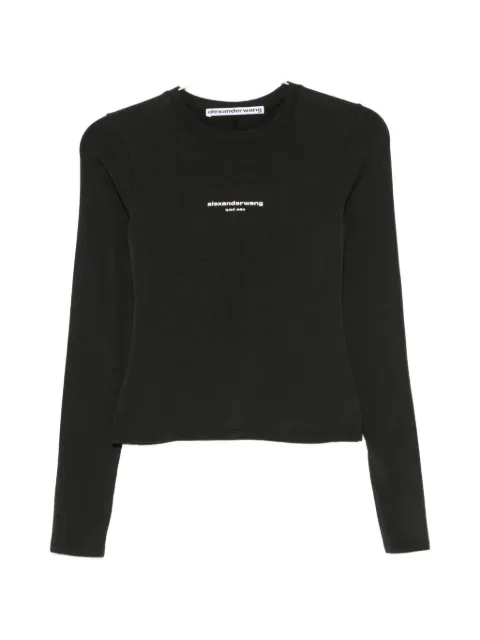 Alexander Wang layered-detail ribbed-knit top Black 1CC4261457