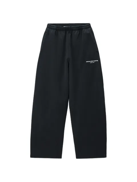 Alexander Wang logo-print mid-rise relaxed sweatpants Black 1CC4264065