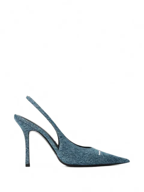 Alexander Wang Buffy 105mm slingback pumps Blue 30426P003
