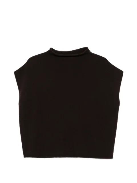 Why Ci high-neck knitted sweater Brown WH0571