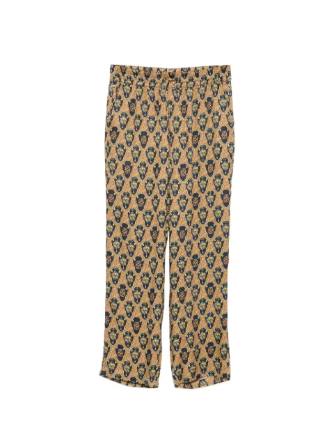 Drôle De Monsieur graphic-print drawstring trousers Neutrals LBP191VI038MC