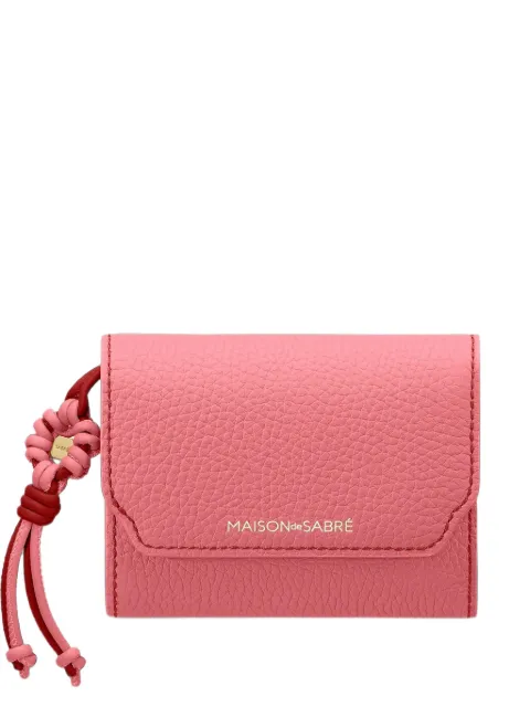 MAISON de SABRÉ Trifold leather wallet Pink WAFLTRICABR