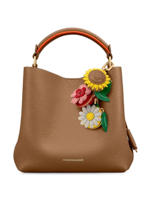 MAISON de SABRÉ Bloom sunflower-shape leather charm Yellow CHFLCHSUNF