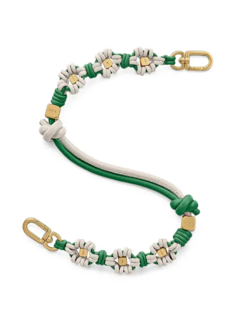 MAISON de SABRÉ Twist leather bag handle Green ACFLROFOEM