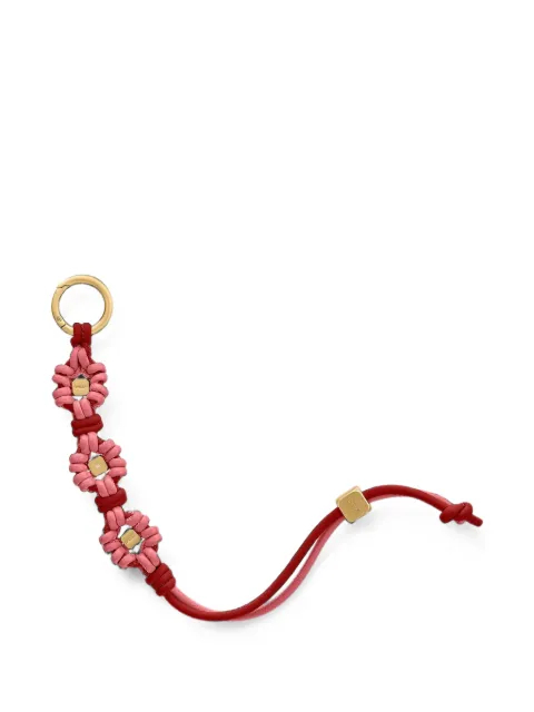 MAISON de SABRÉ Wristlet leather bag charm Pink CHFLWRCABR