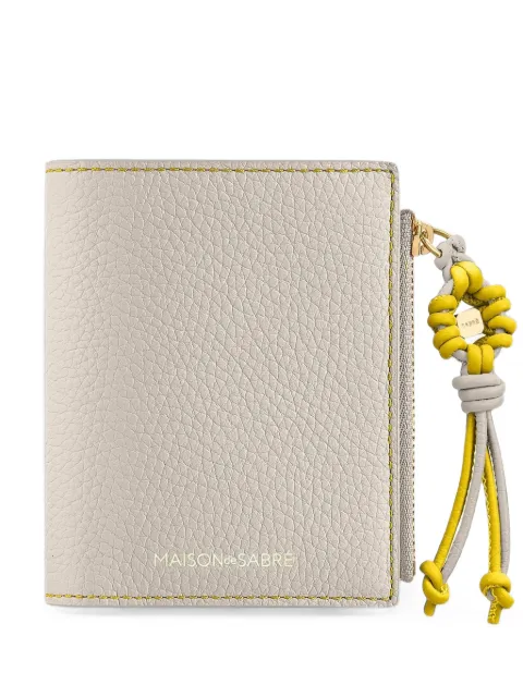 MAISON de SABRÉ Bifold leather wallet Neutrals WAFLBIFODA